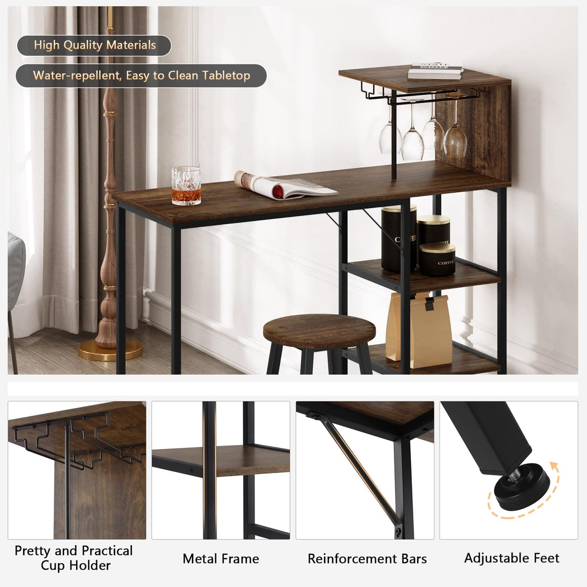 WOLTU Bar Table
