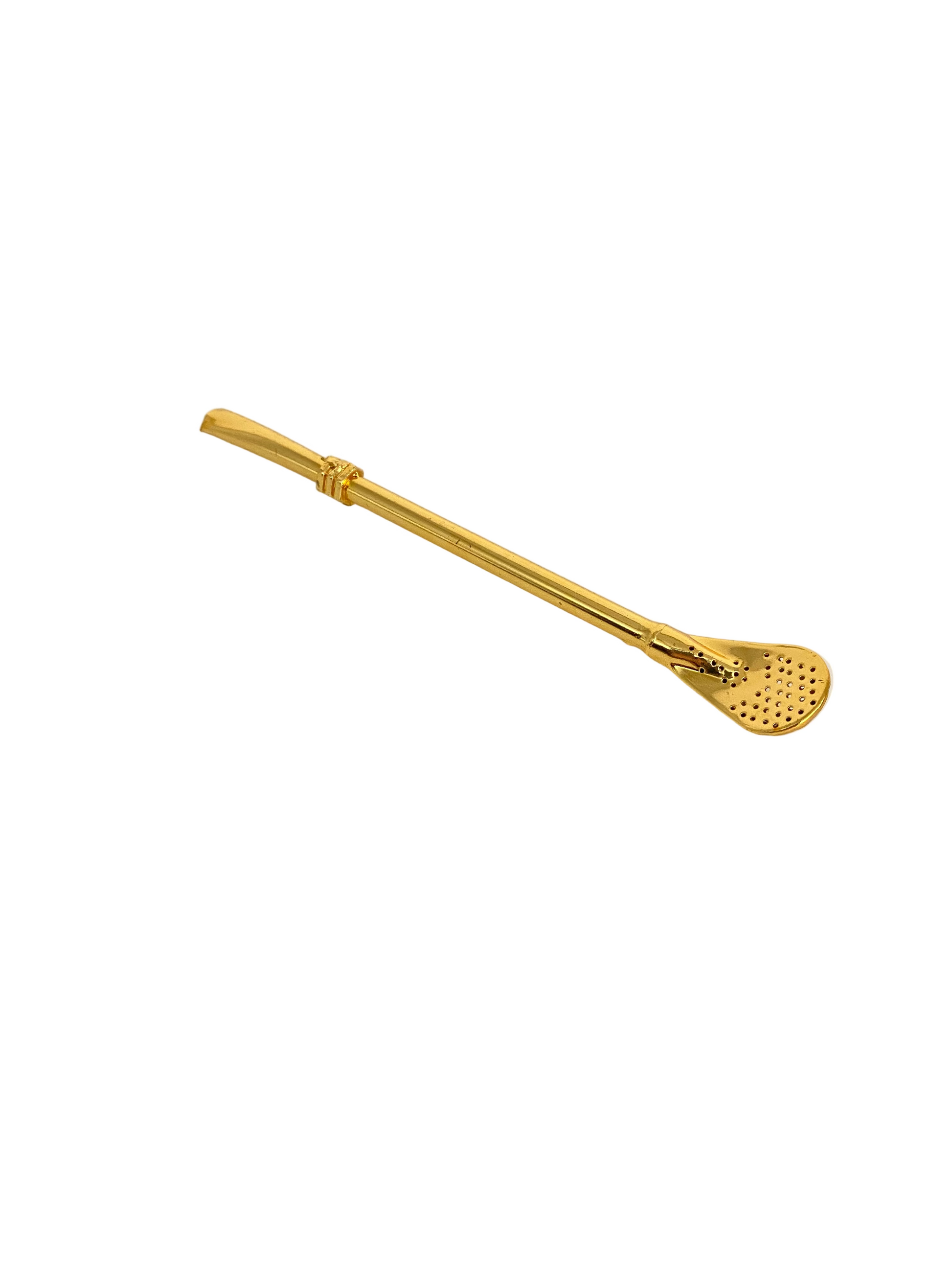 1 PCs Stainless Steel Gold Mate Straw