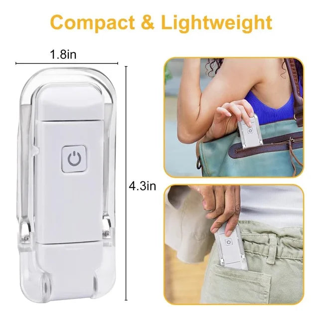 USB Rechargeable Book Light With 3 Levels & Colors - Medaid International
