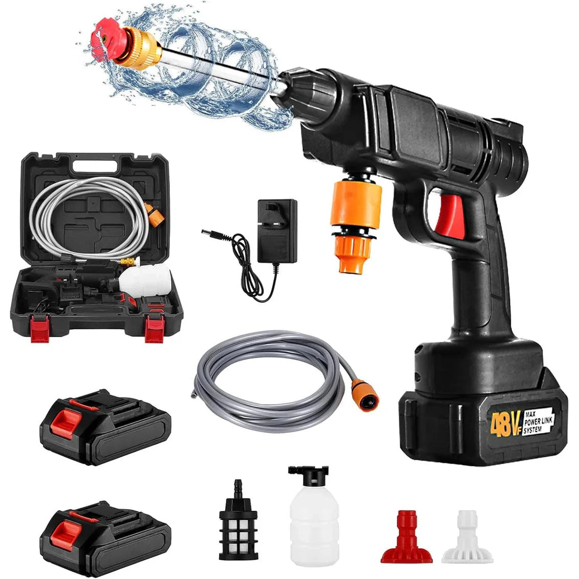 Electric High Pressure Water Spray | Dual Battery رشاش مياه كهربائي عالي الضغط ببطاريتين