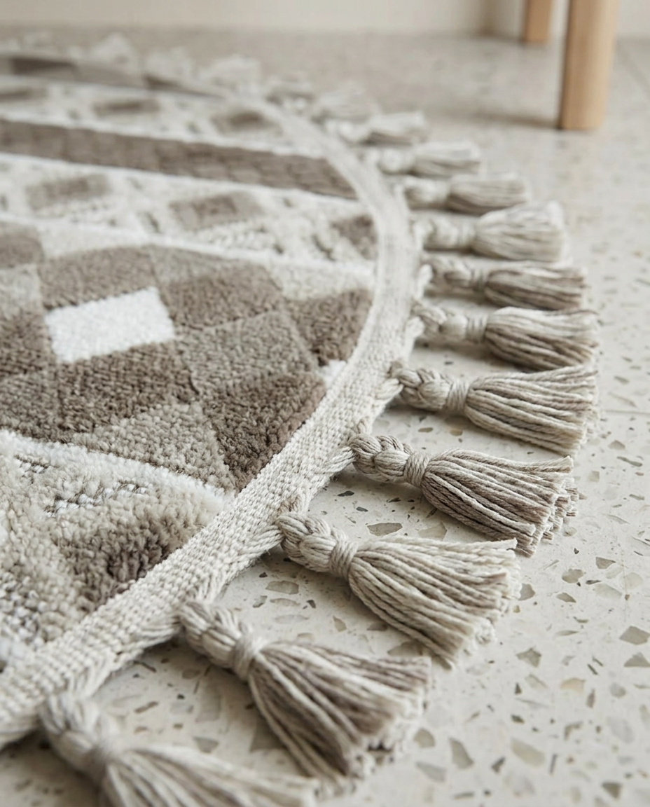 Premium Desert Mosaic Round Rug