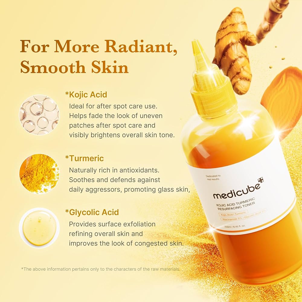 medicube Kojic Acid Turmeric Resurfacing Toner for Face