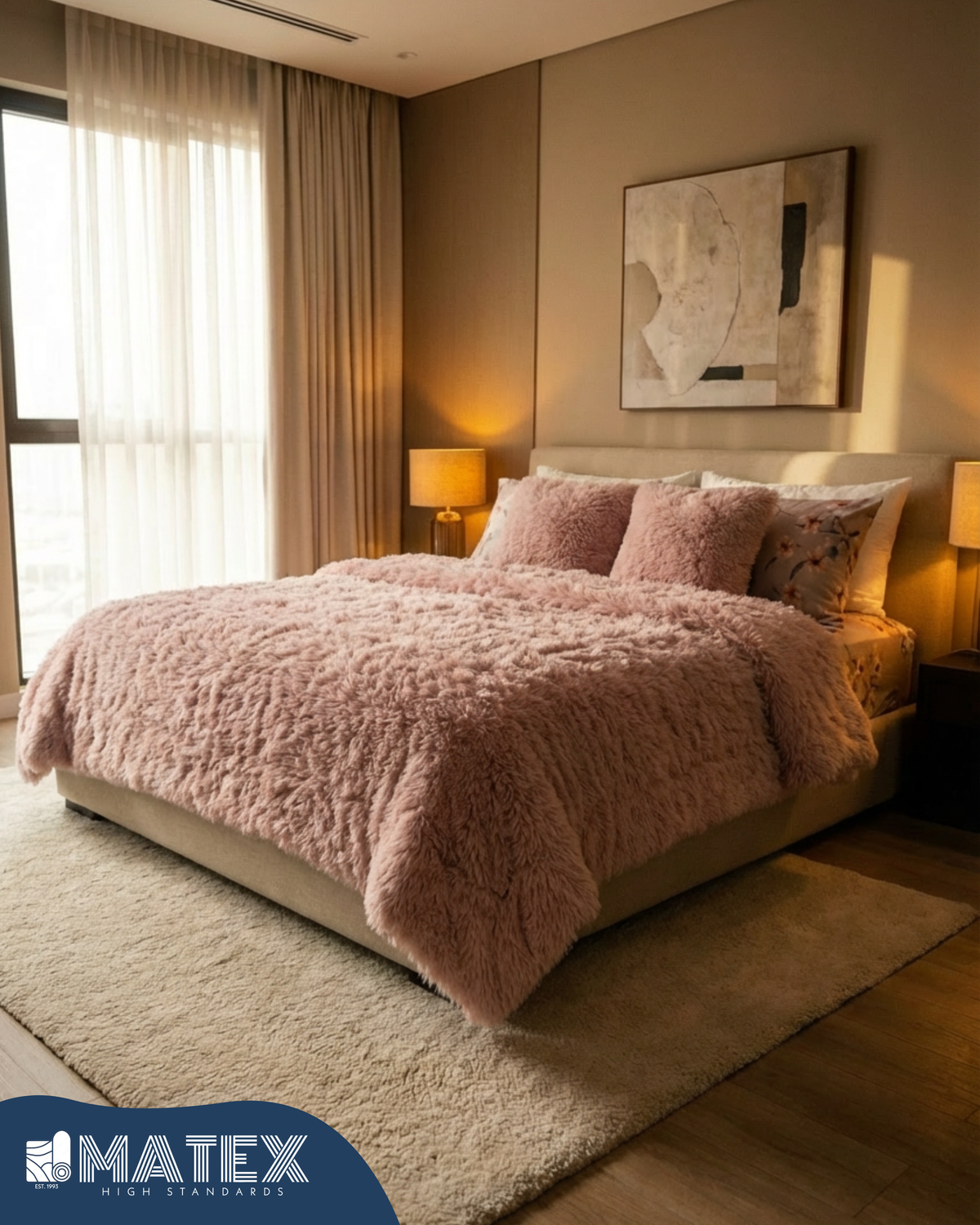 Single Cloud PalePink FluffyLuxe Comforter