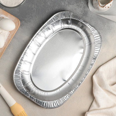 Oval Shape Party Tray - Disposable Cookie Pan -Aluminium Foil