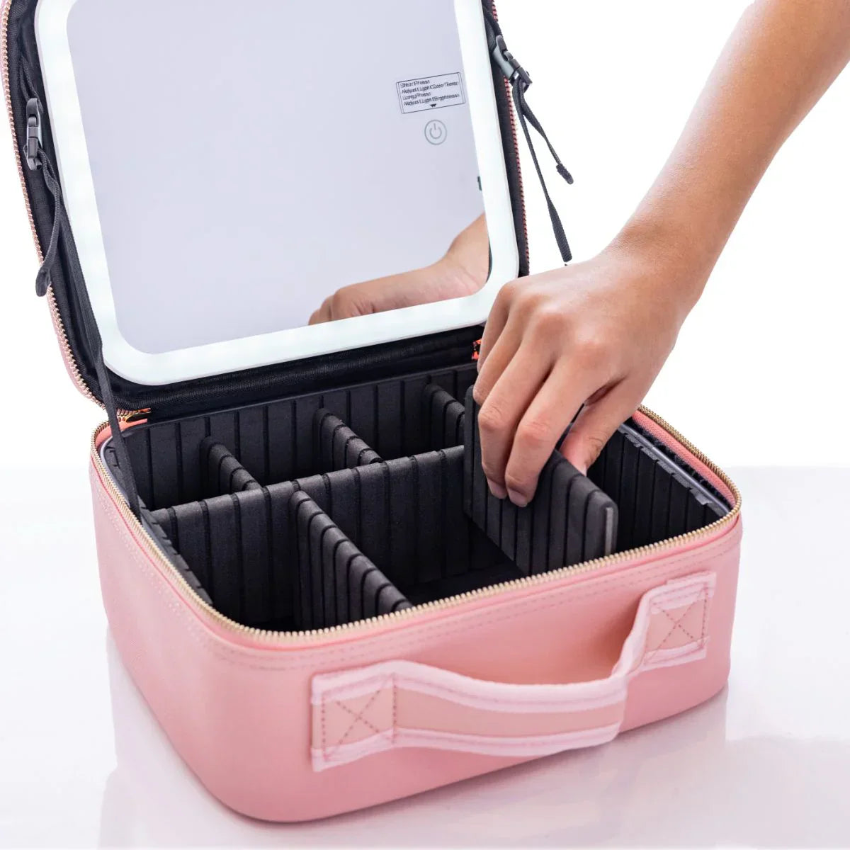 Makeup Bag with LED Mirror