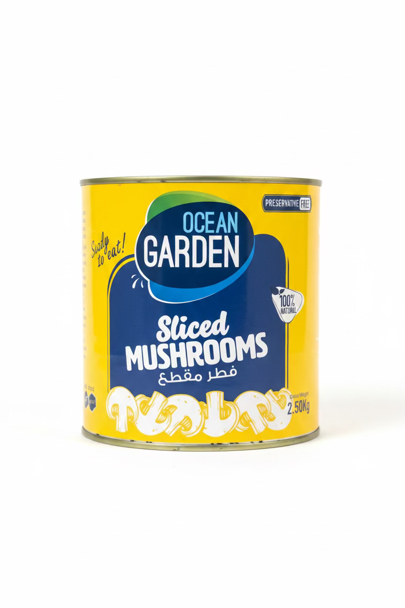Ocean Garden Sliced Mushrooms 2.50kg | Ocean Garden In Lebanon