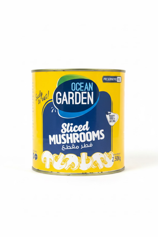 Ocean Garden Sliced Mushrooms 2.50kg | Ocean Garden In Lebanon