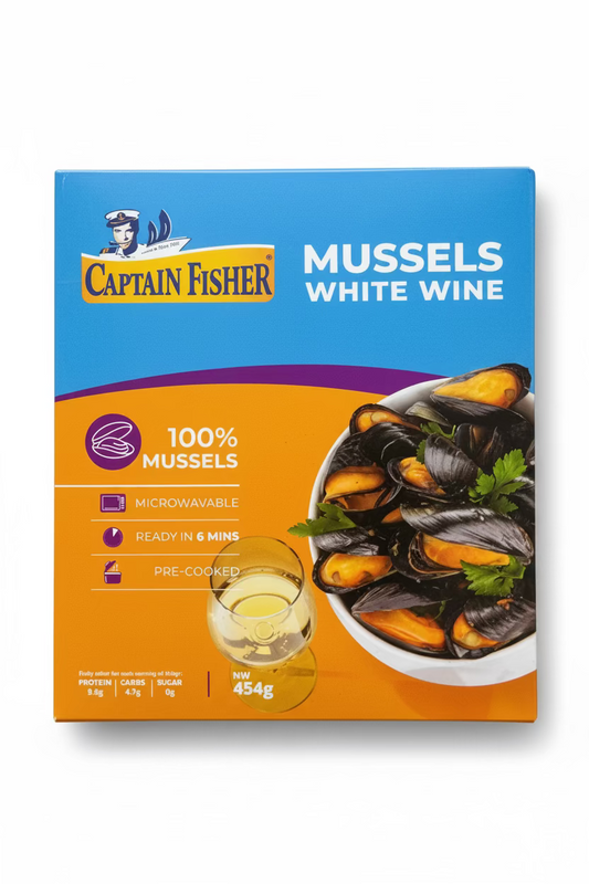 Captain Fisher Mussels White Wine 454g | Captain Fisher In Lebanon