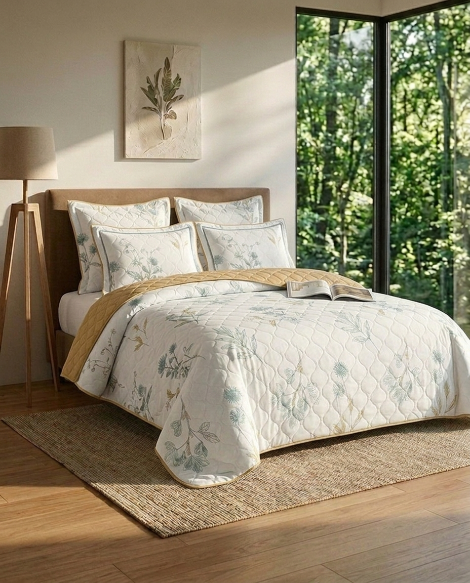 Aurelia Pure Cotton Coverlet
