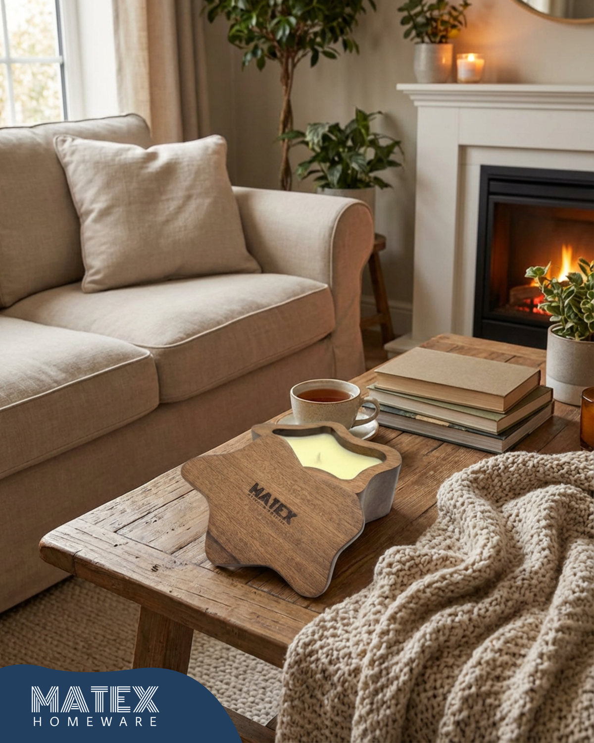 MATEX® STAR Candle Mahogany wood - Scented