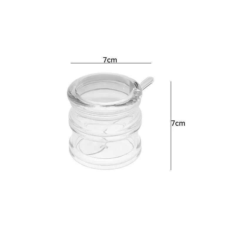 Acrylic Sugar  Jar With Lid & Spoon