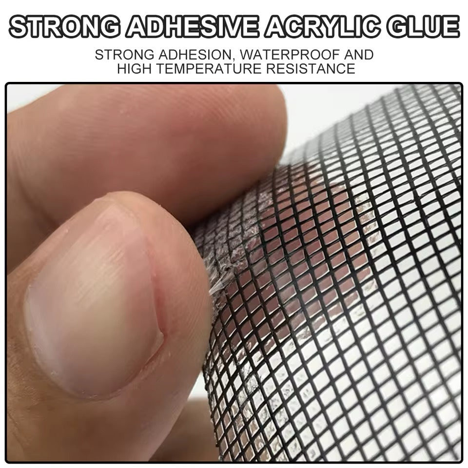 Window Screen Mosquito Net Repair Tape Strong Self Adhesive Fiberglass Patch Covering Mesh - Medaid International