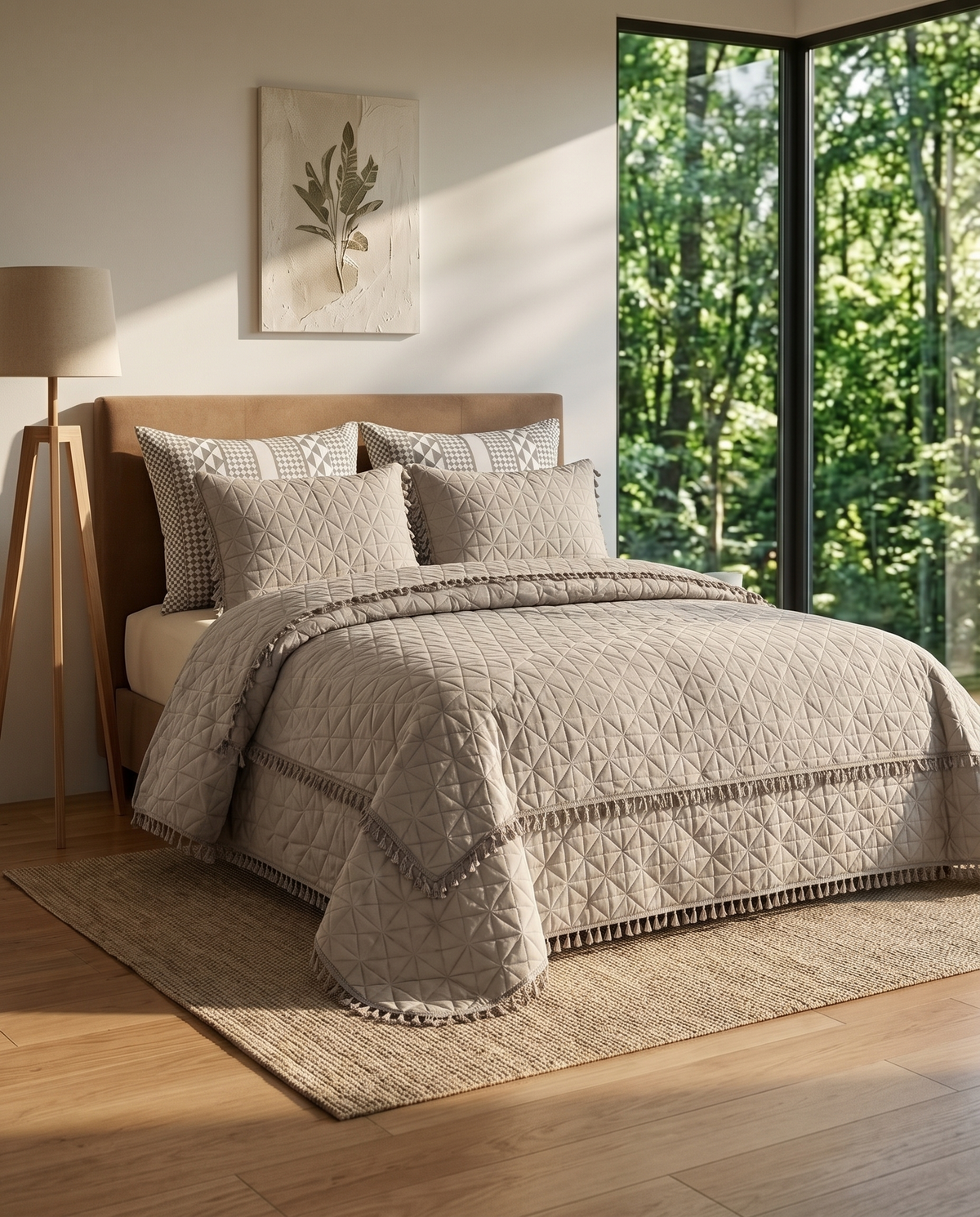 Couture Tassel Bedspread (6pcs)