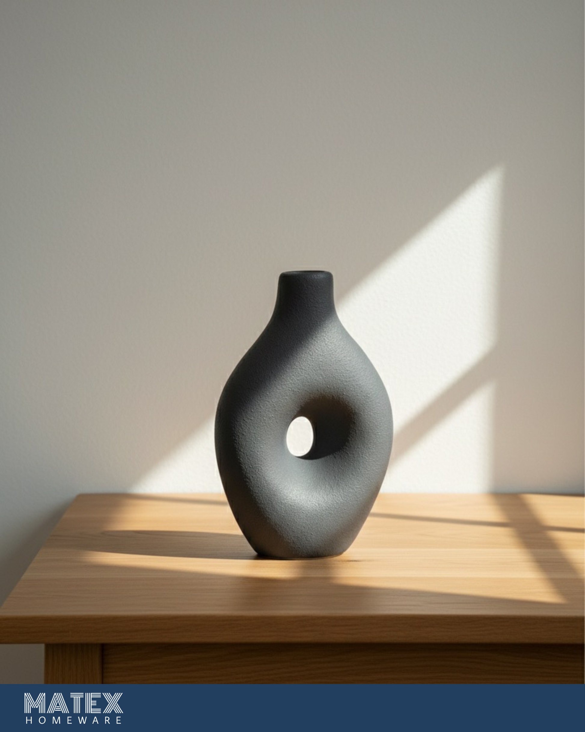 Nordic Grey Bottle Ceramic Vase