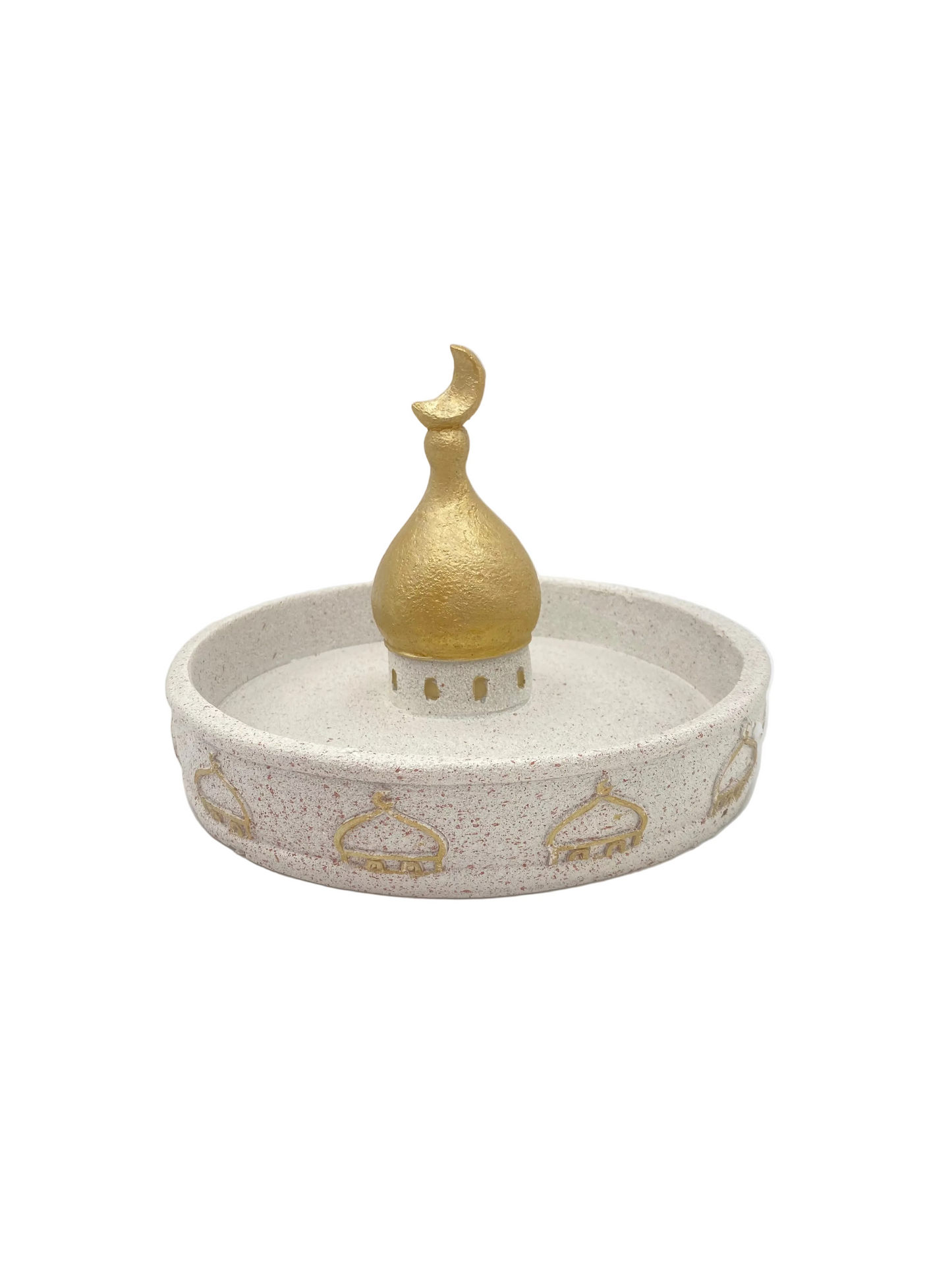 White & Gold Porcelain  Decorative Serving  Deep Plate