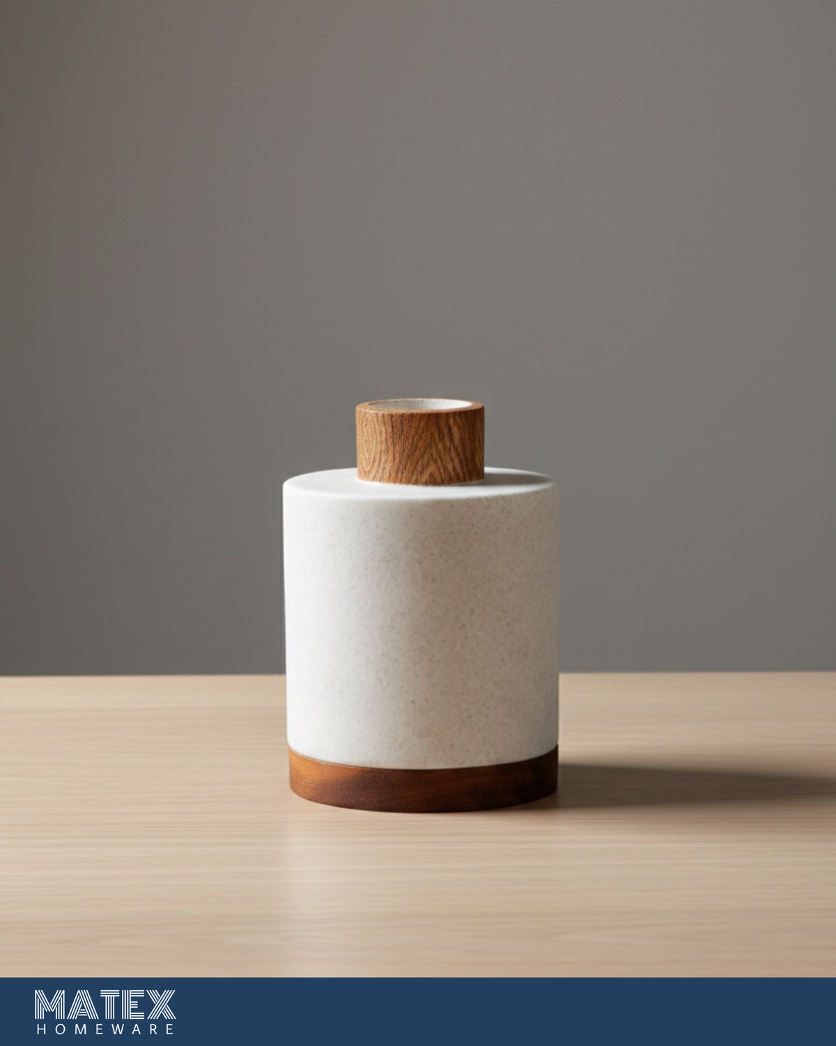 Wooden Vase - 17 cm