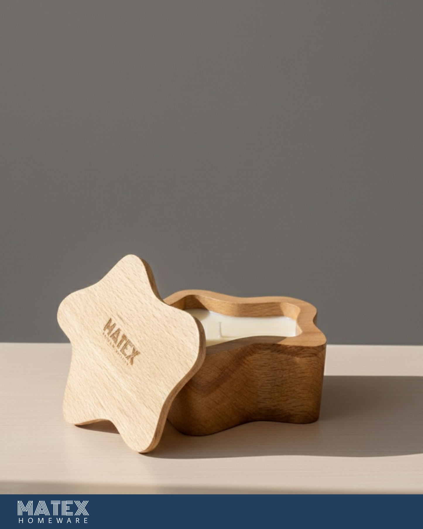 MATEX® Star Candle Zein Wood - Scented
