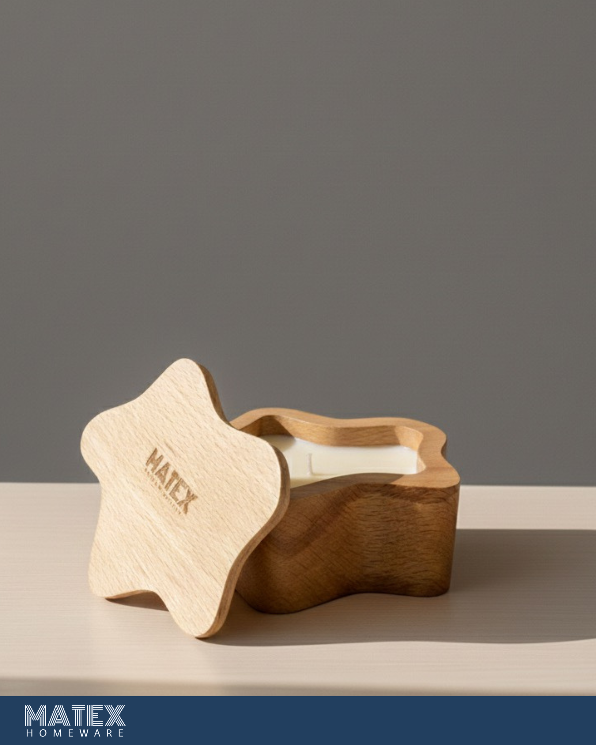 MATEX® Star Candle Zein Wood - Scented
