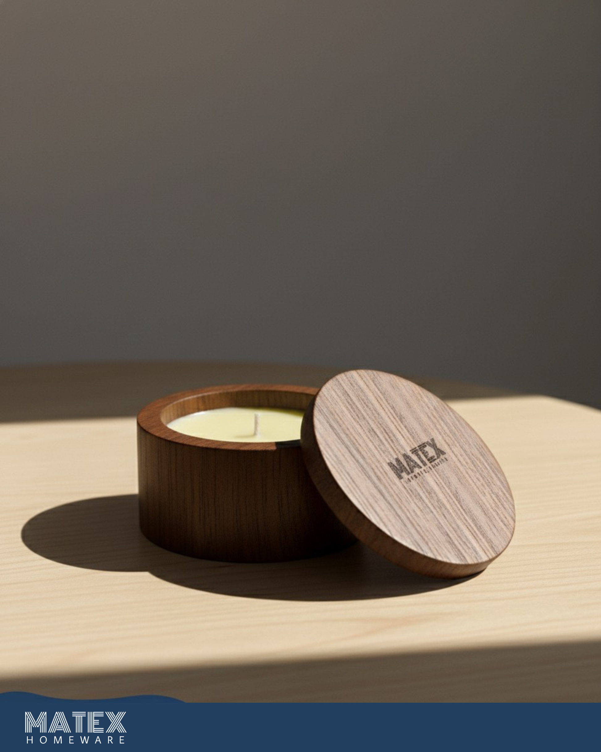 MATEX® Candle Mahogany wood - Scented