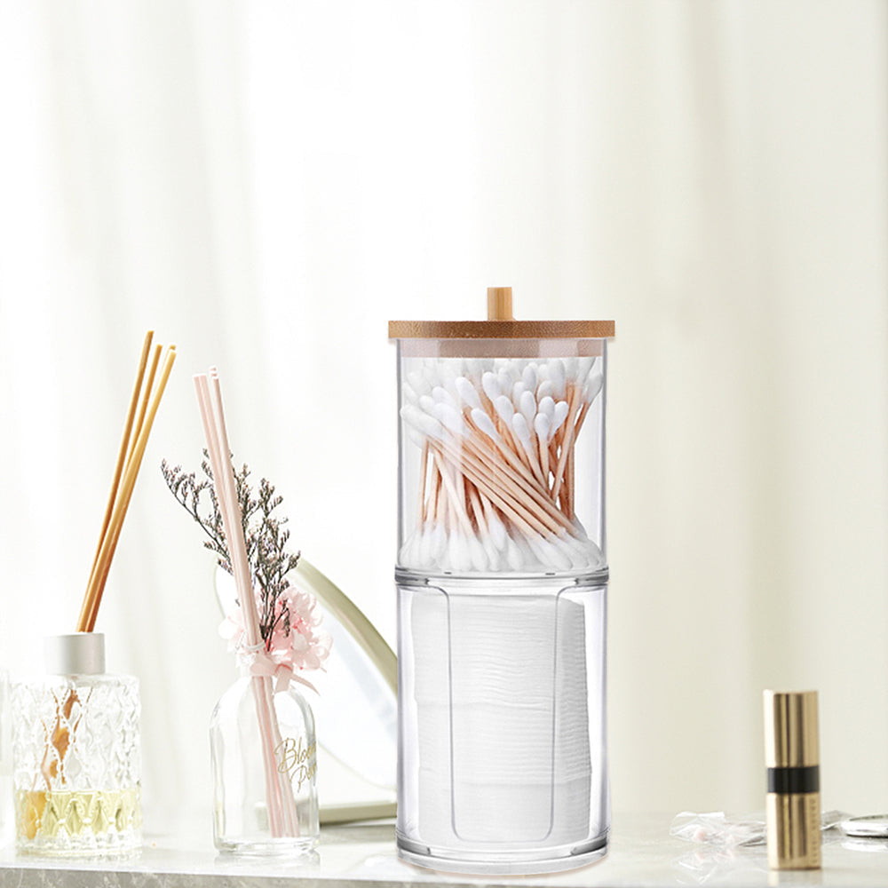 Round Cotton Swabs Holder 2 Pcs