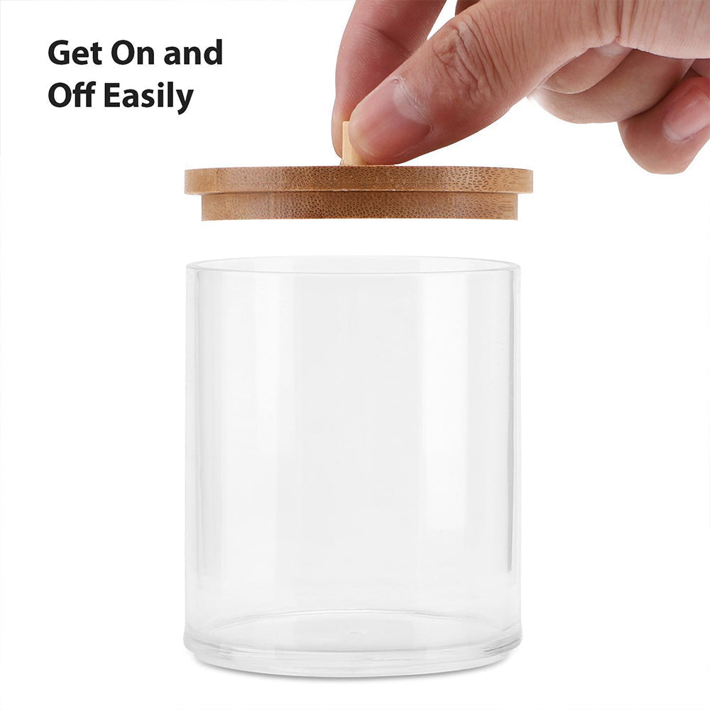 Round Cotton Swabs Holder 2 Pcs