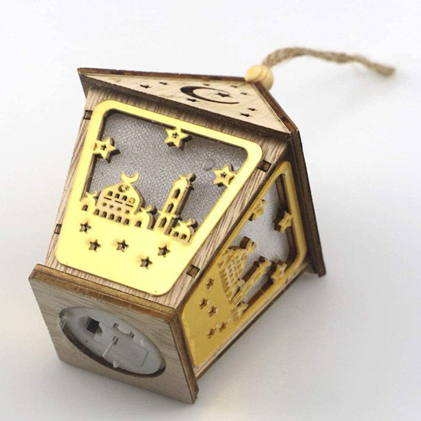 Ramadan Wood Lantern Table Light