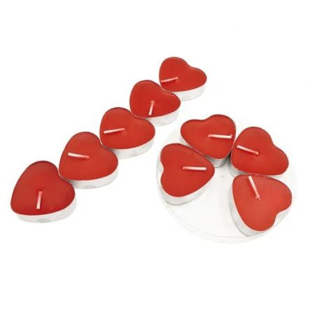 10 Pcs Love Heart Shape Tealights Set