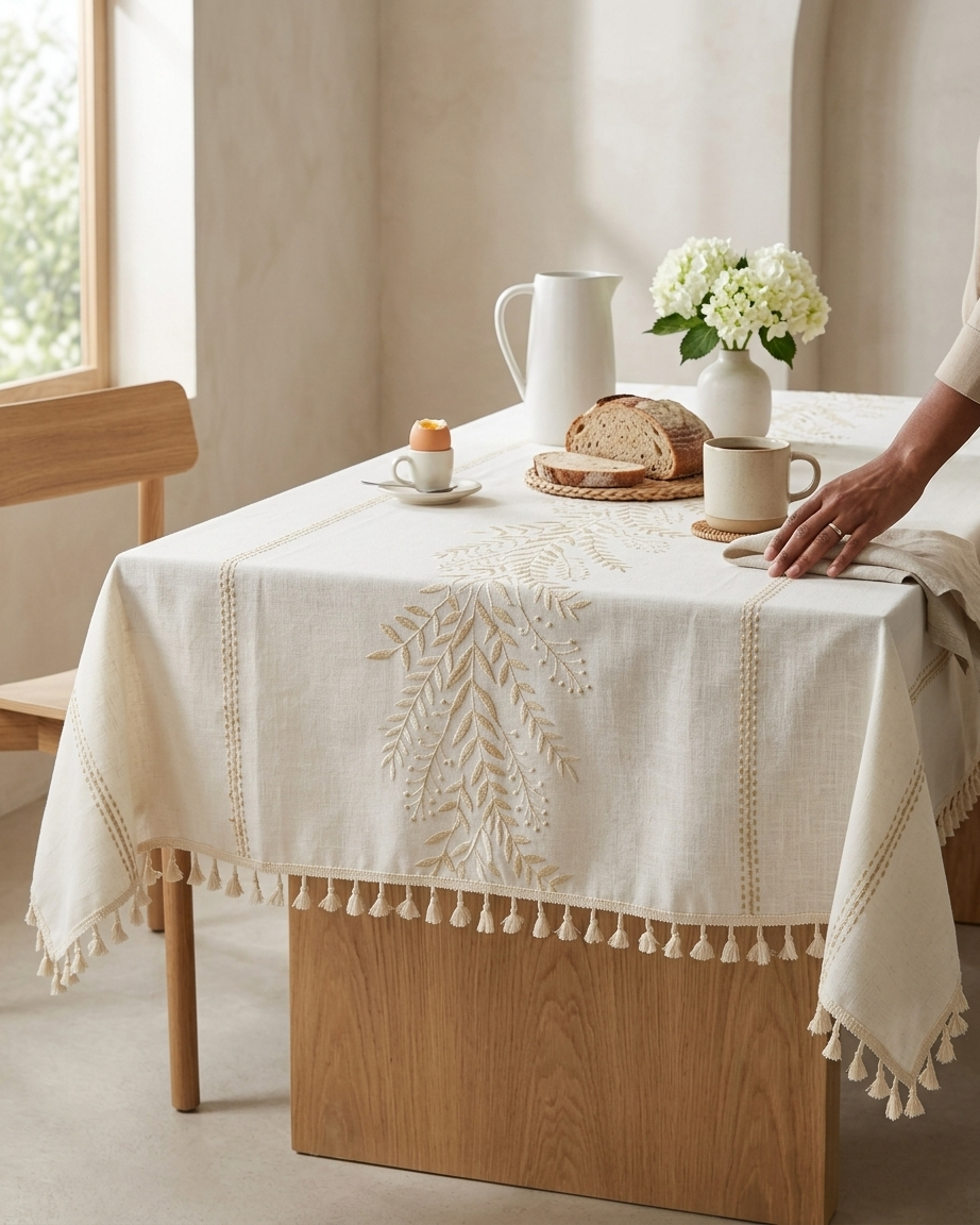 Kernels Golden Premium Linen Table Cover - 140x220 cm