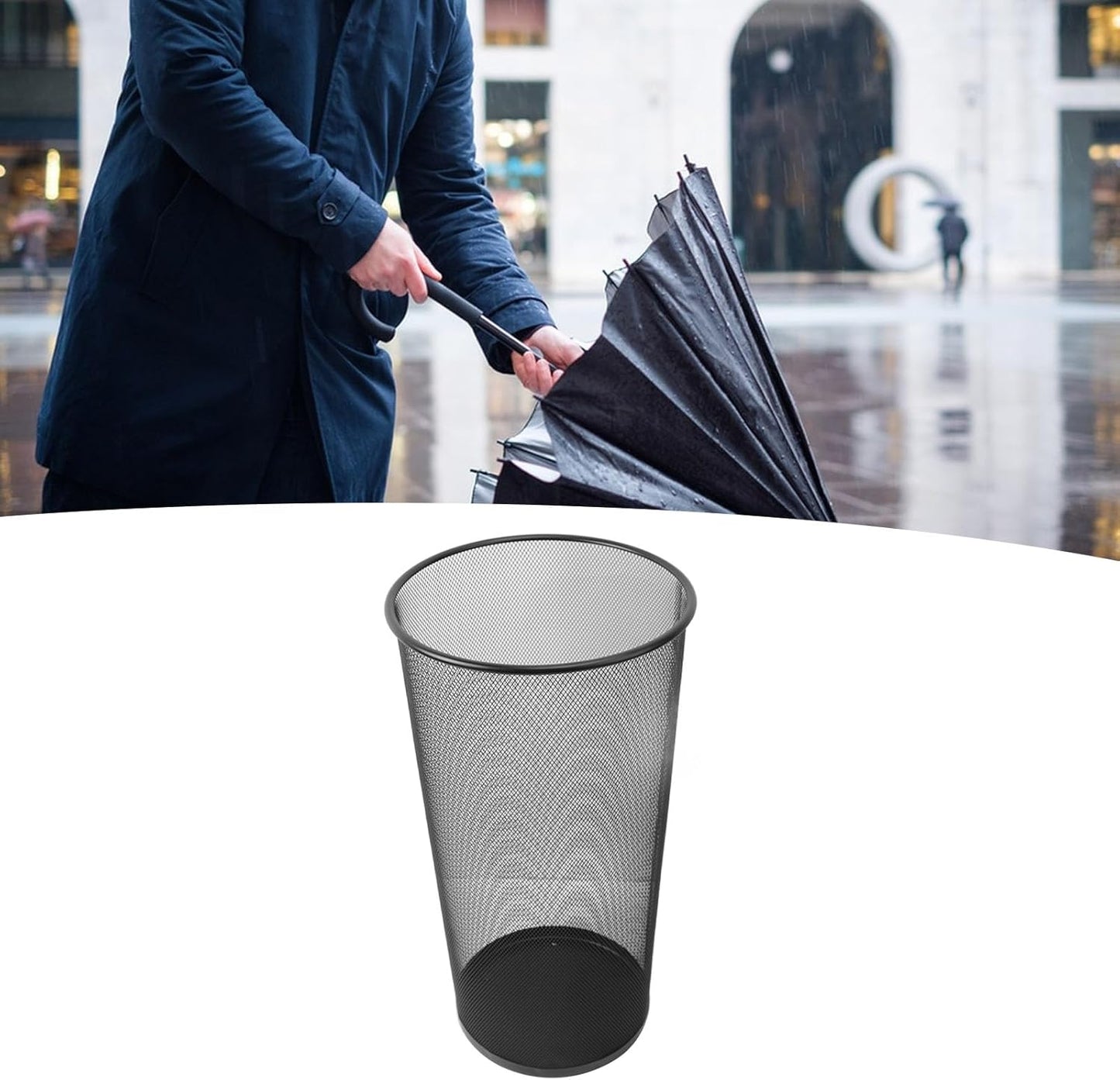 Metal Round Mesh Umbrella Holder