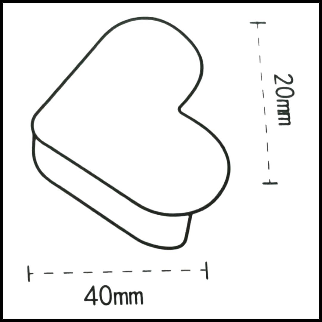 Corner Protector 40x20mm Heart Pack Of 4 Pcs