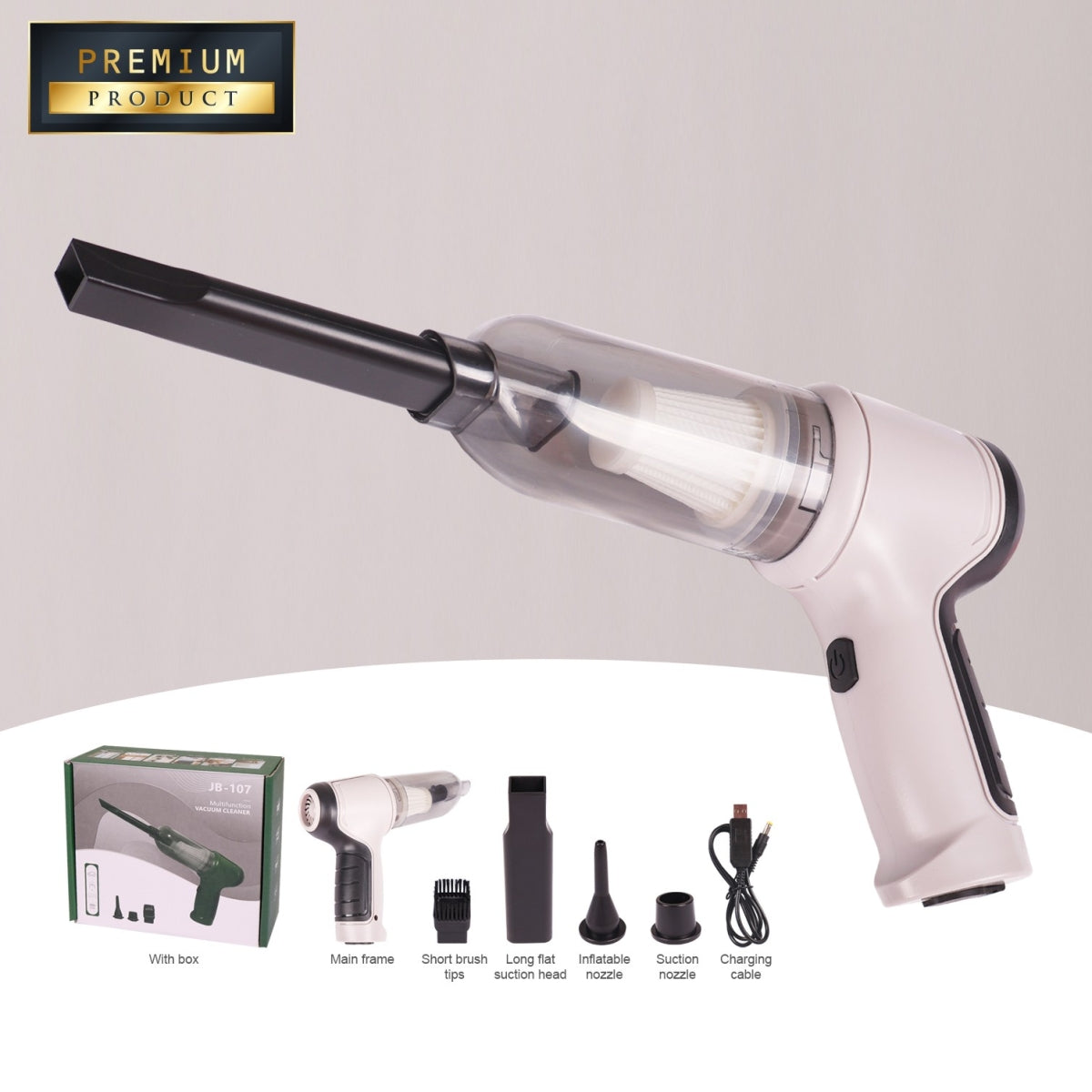 3 In 1 Portable Handheld Car Vacuum Cleaner For Car , Keyboard & Pet - Medaid International