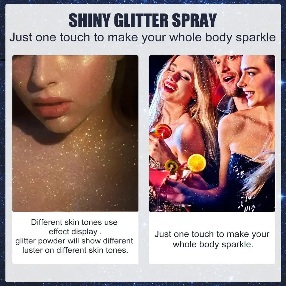 Shiny Glitter Spray Body Glitter Spray, Hair Glitter - Medaid International