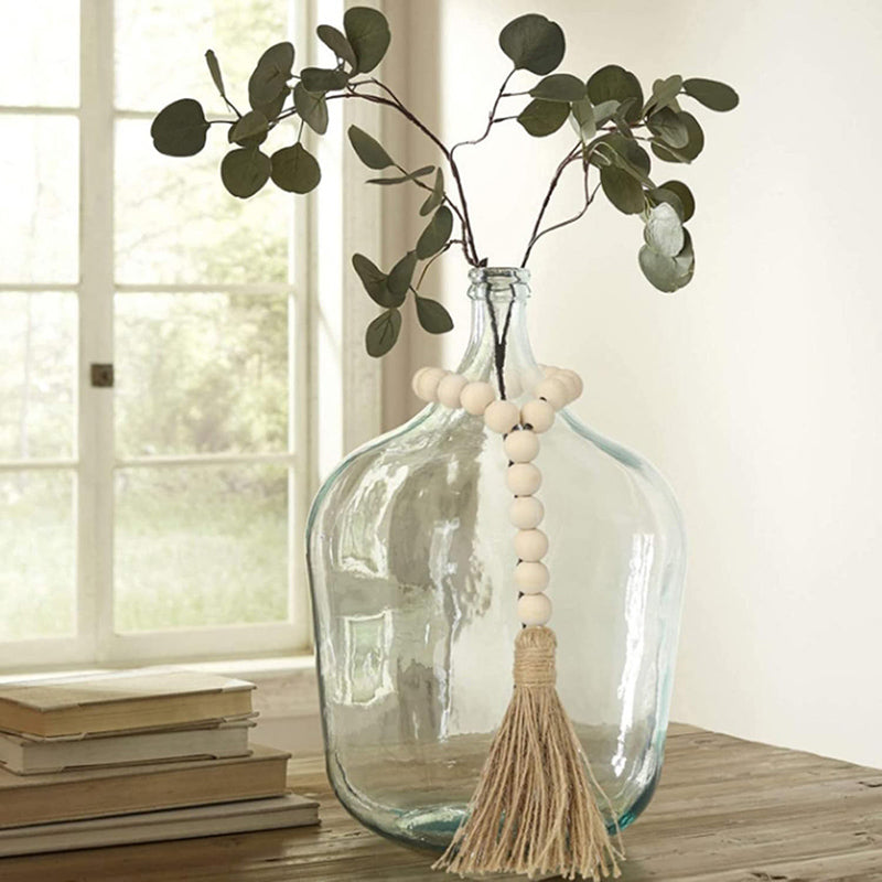 25  CM Wooden Beads String Garland with Cord