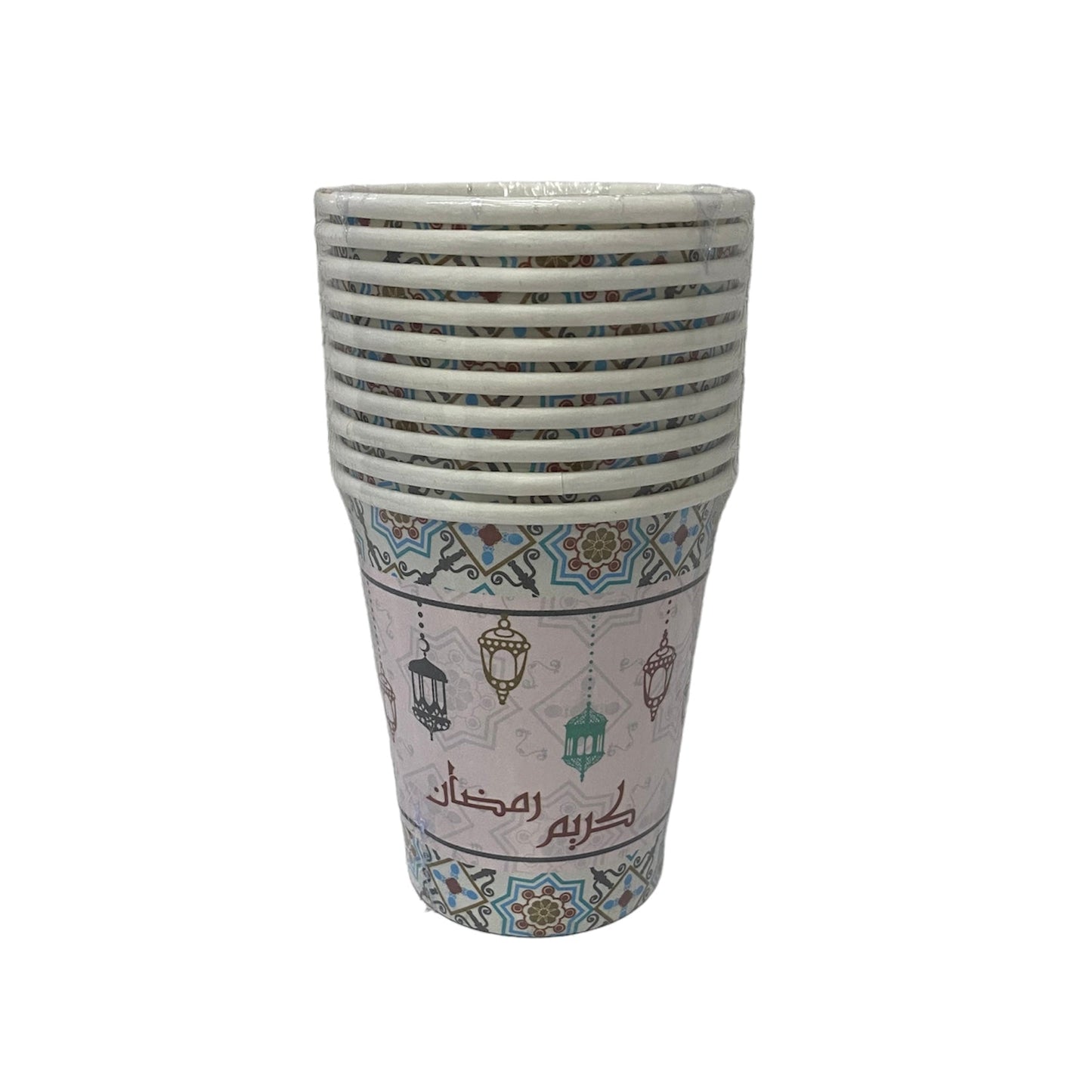 Arabesc Ramadan Paper Cups(10 Pcs) - 240 ML
