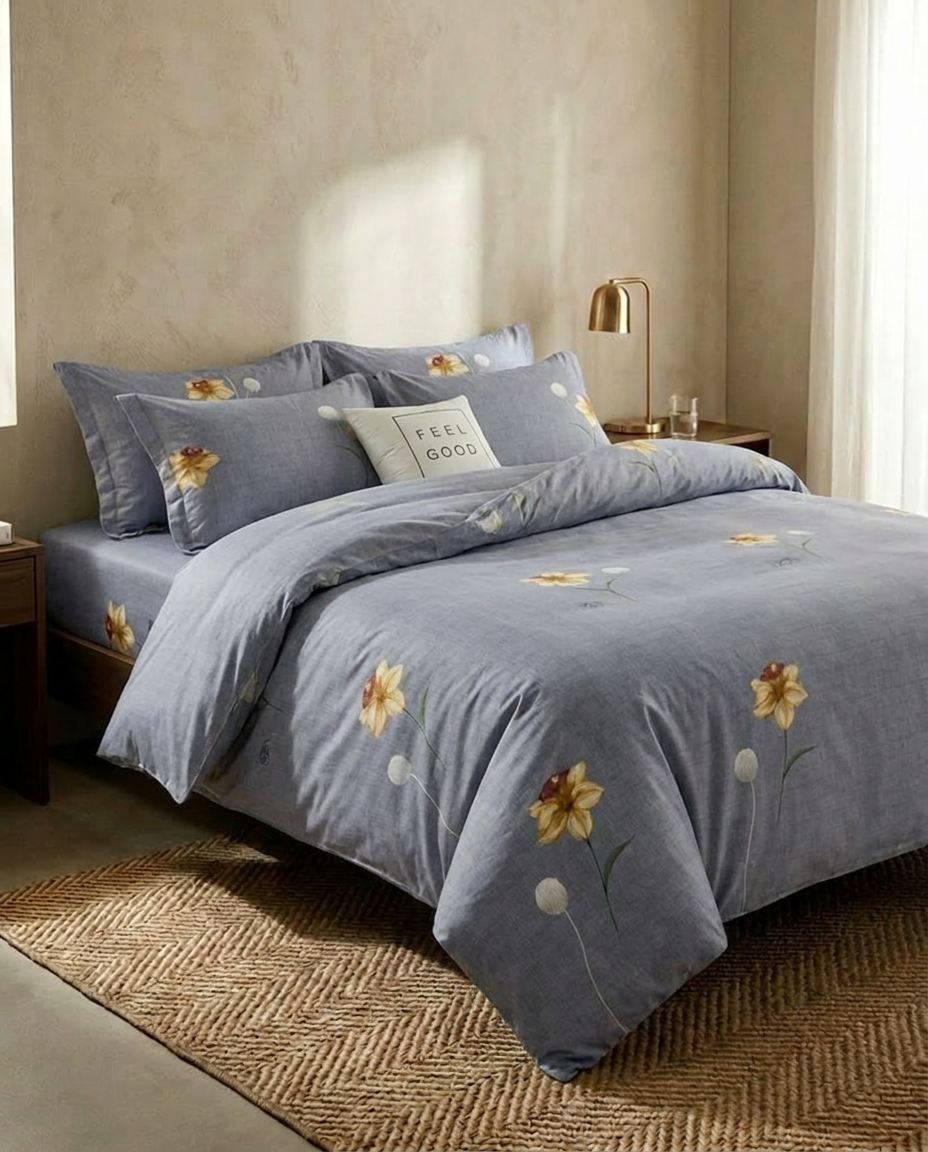 BlueFlower Ultra Premium Full Bed set