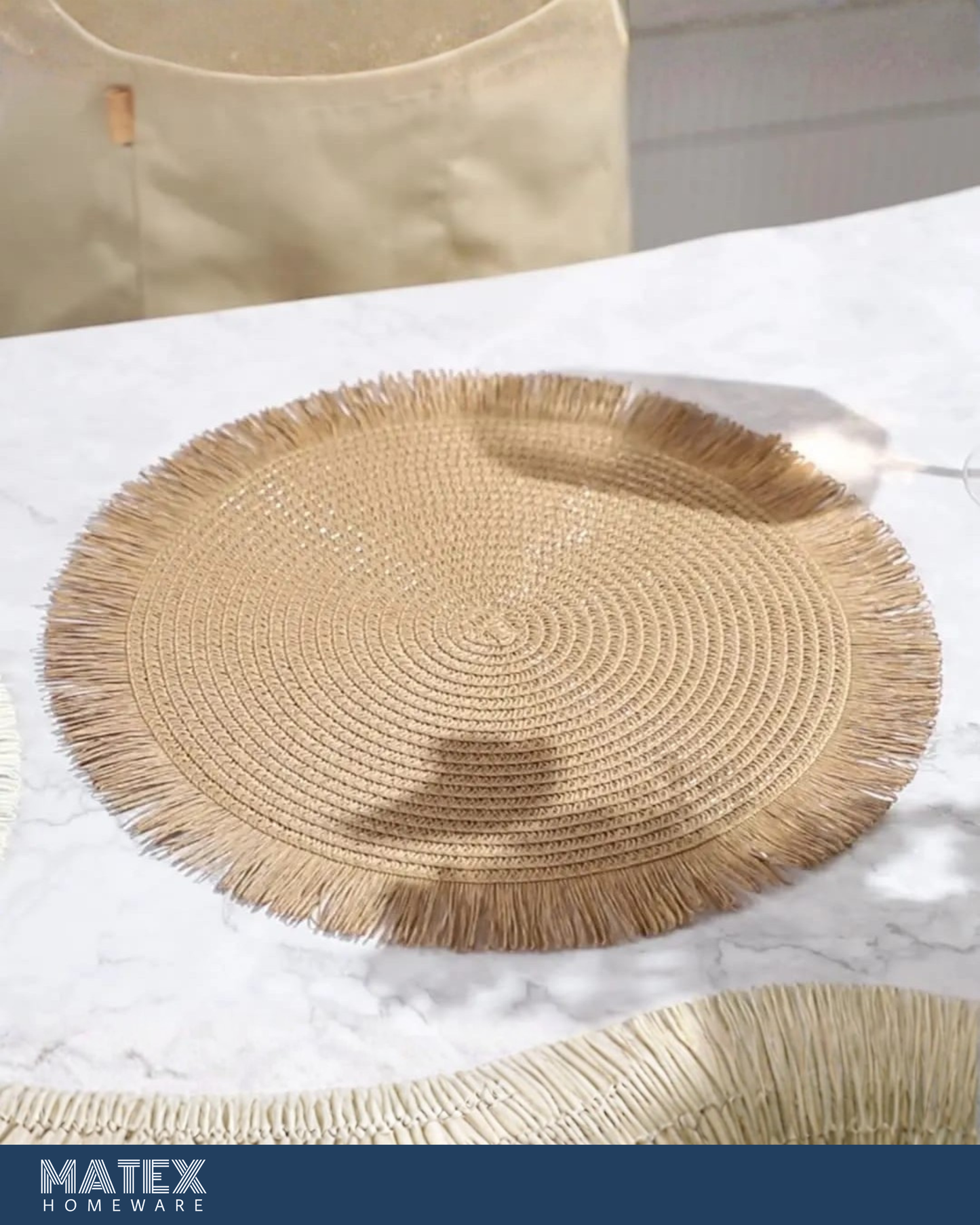Woven Placemat with Tassel 35cm