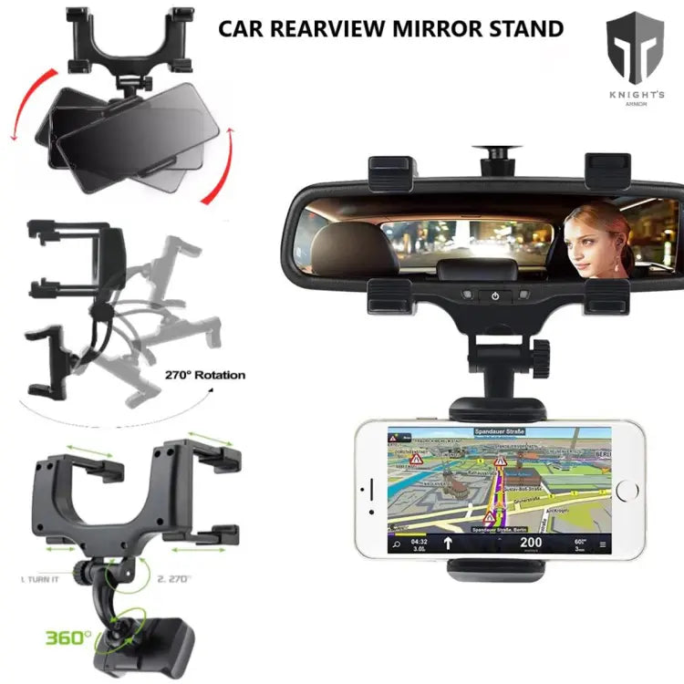 Car Rear View Mirror Mobile Phone Holder - Medaid International