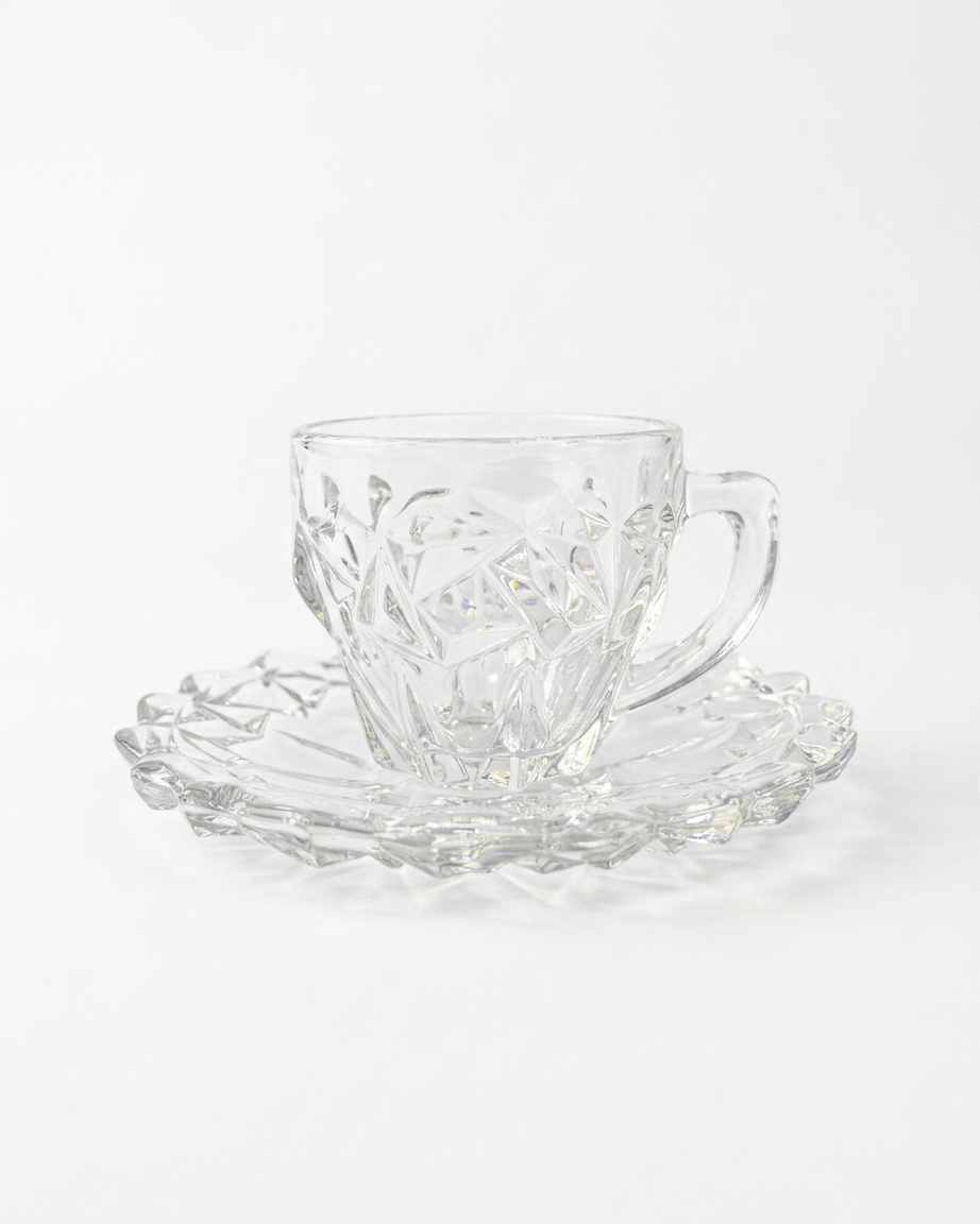 Crystal Mosaic Tea & Espresso Set (6 sets)