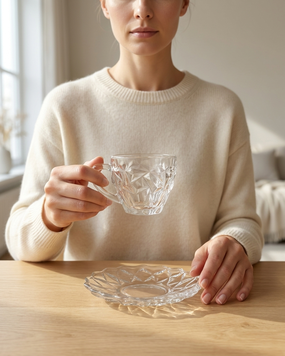 Crystal Mosaic Tea & Espresso Set (6 sets)