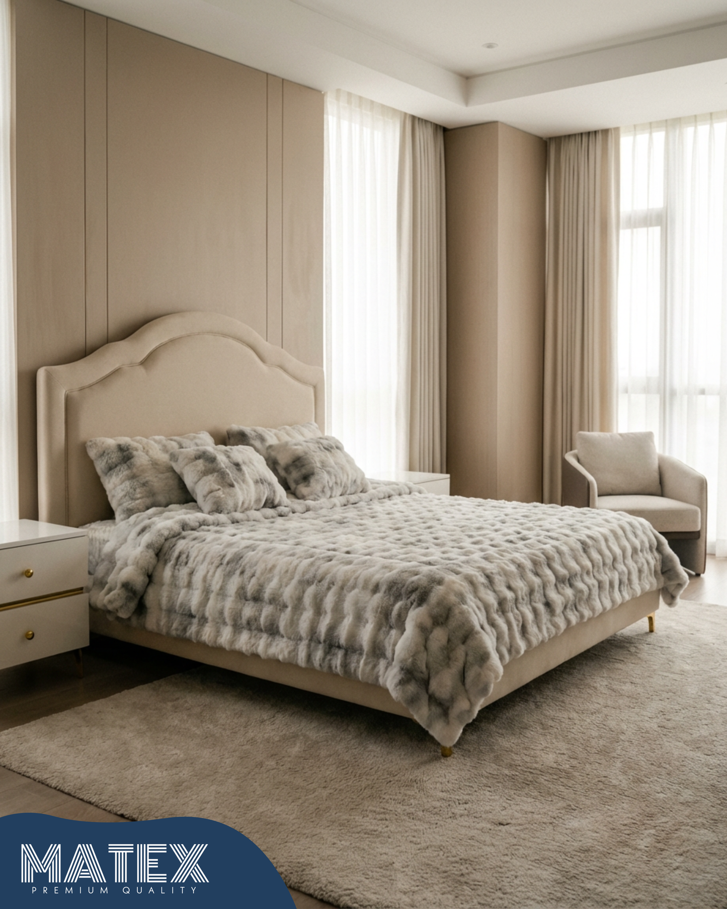 King Size Grey Husky Thick CuddleCloud Comforter Set