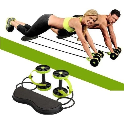 Revoflex Xtreme Abs Abdominal Exercise Wheel Body Strength Training Roller - Medaid International