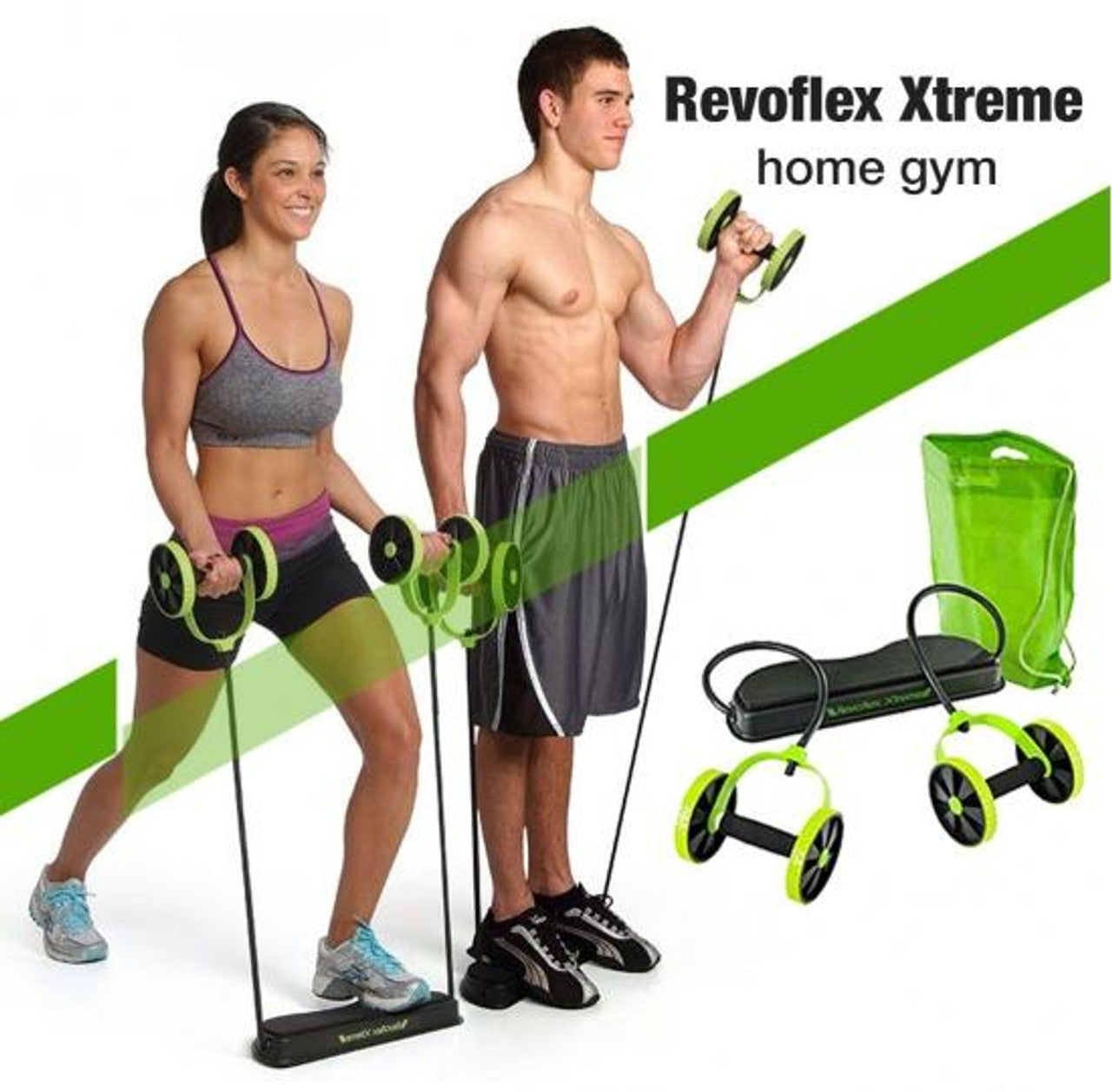 Revoflex Xtreme Abs Abdominal Exercise Wheel Body Strength Training Roller - Medaid International