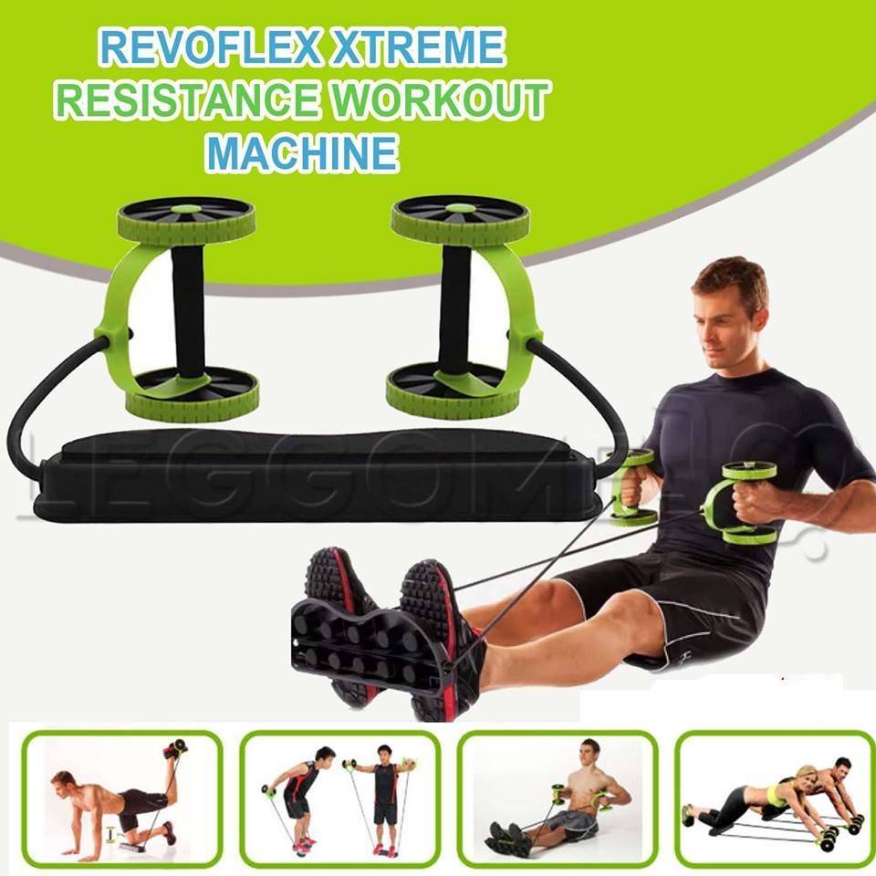 Revoflex Xtreme Abs Abdominal Exercise Wheel Body Strength Training Roller - Medaid International