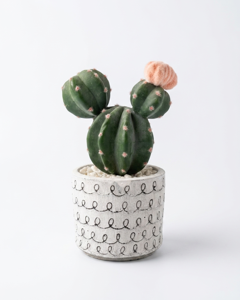 Blush Orbit Cactus Pot