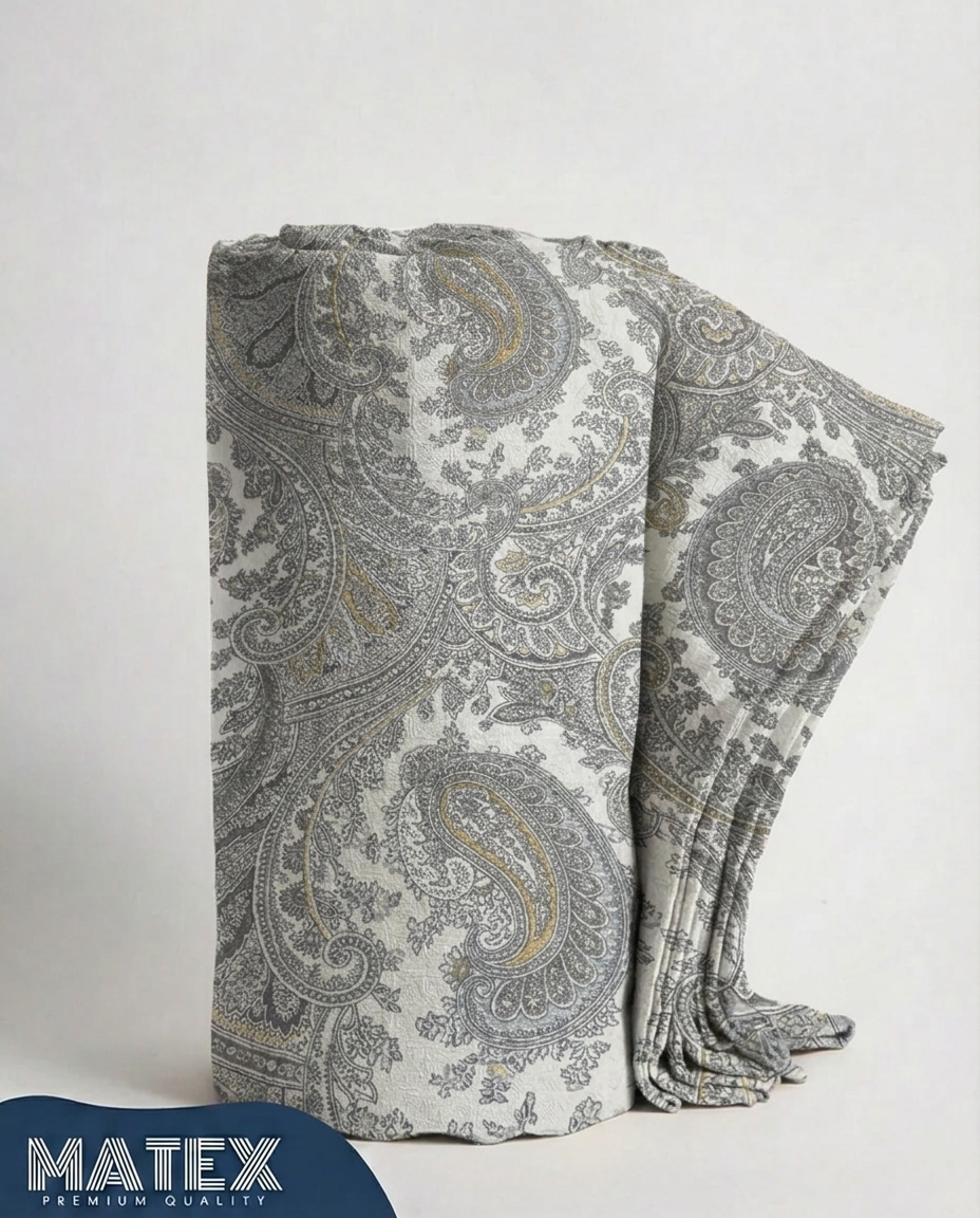 Imperial Paisley Cotton Piqué Blanket