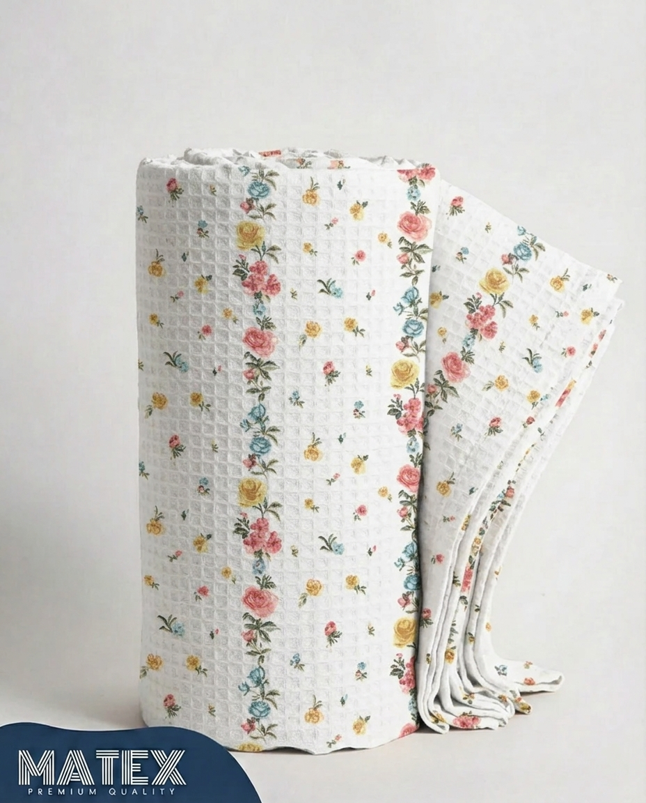 Cottage Garden Cotton Piqué Blanket