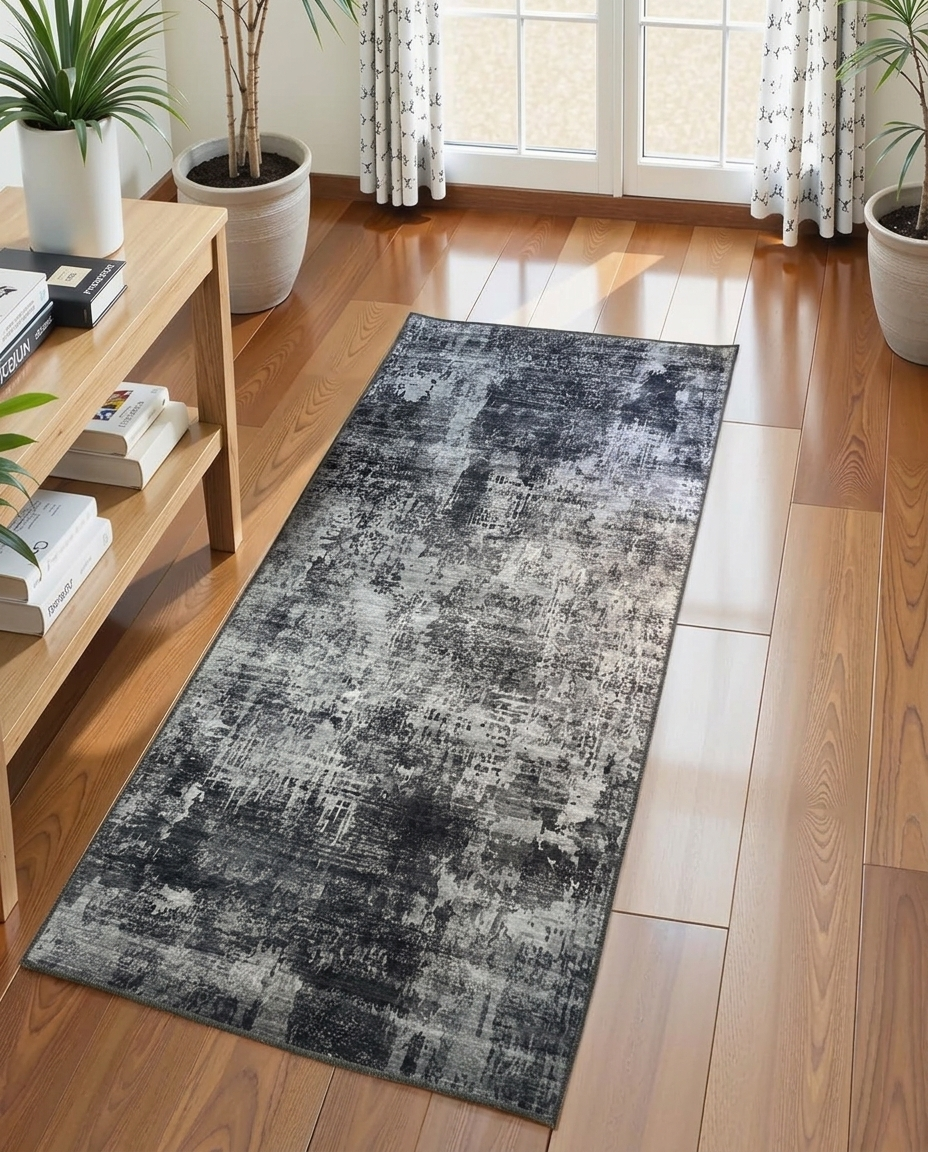 Shadow Canvas Printed Soft Rug 80x150cm