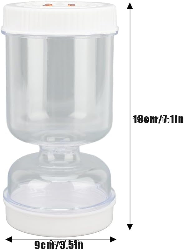 Gebe, Glass Pickle Jar With  Strainer Flip and Fork