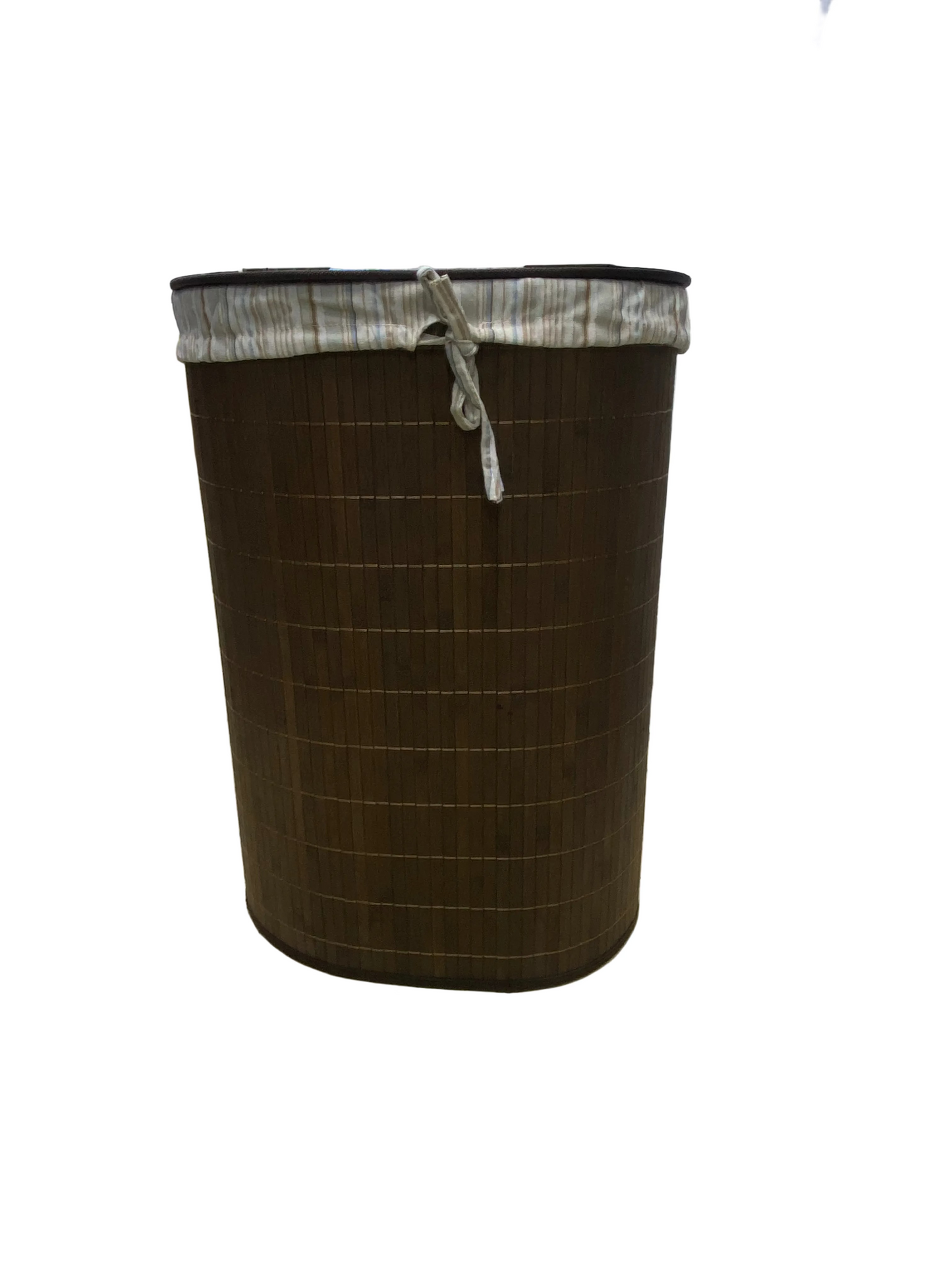 Oval Laundry Bamboo Basket