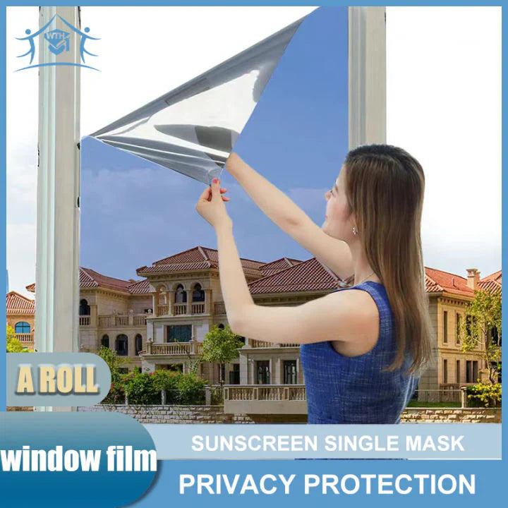 Privacy Window Film Glass Roll Film Sunscreen Glass Sticker Self Adhesive Heat Control 90x100cm Or 50x300cm